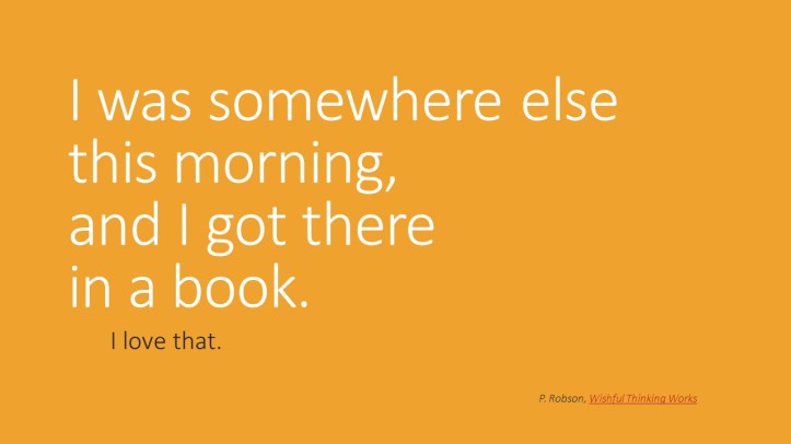 I was somewhere else